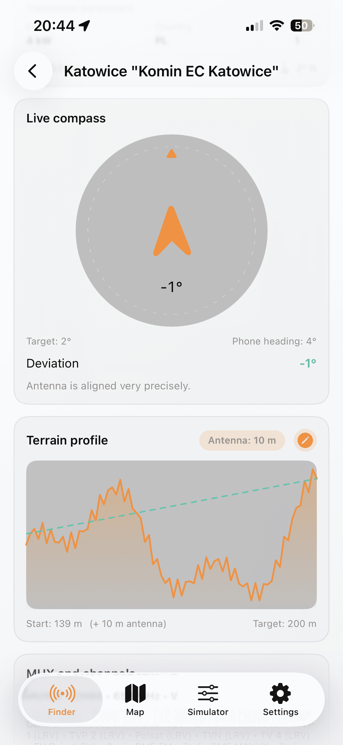 DVB-T map view in the United Kingdom